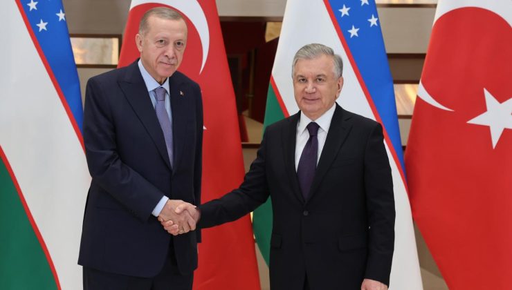 Cumhurbaşkanı Erdoğan ve Mirziyoyev görüştü